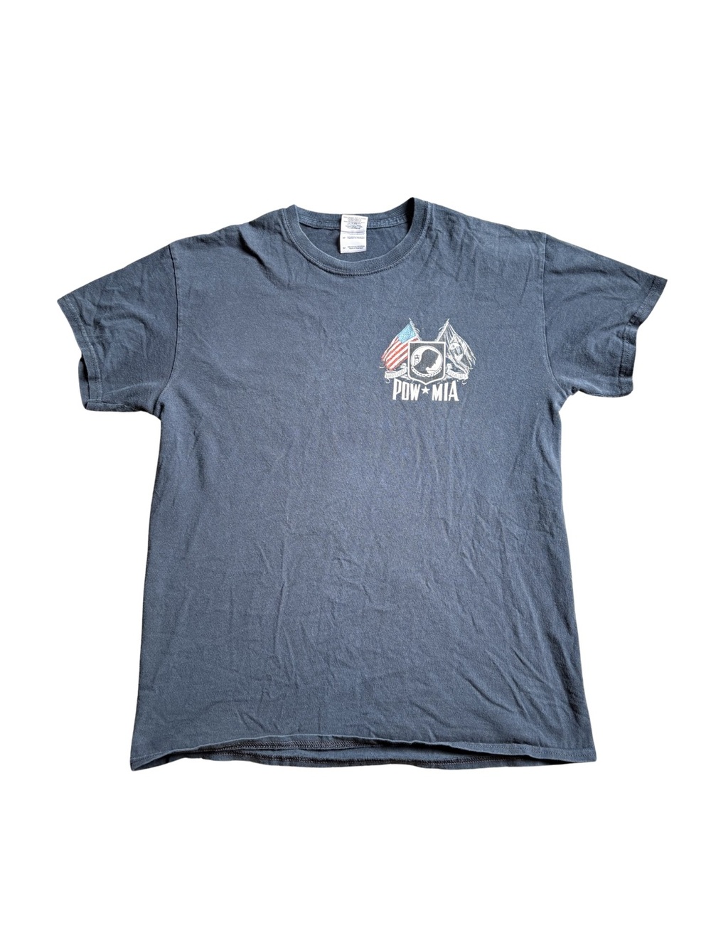 Gildan POW•MIA Graphic Tee - Slate Blue